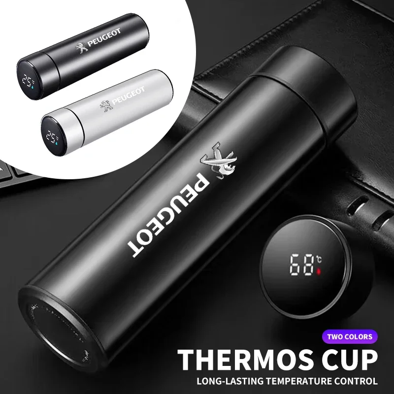 Интеллектуальный термос 500 мл дисплей температуры автомобильные аксессуары из