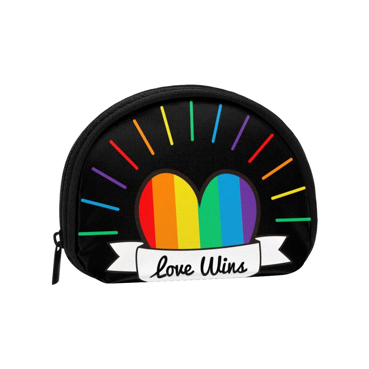 

Wallets Women Zipper Coin Purses Clutch Wallet Female Money Credit Card Holder Rainbow Love Free Slogan