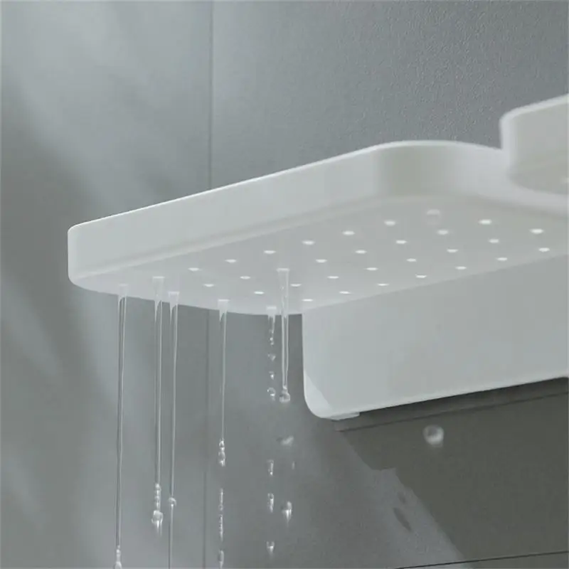 

Небольшая подставка для туалета, полка для кухни и ванной комнаты, полка для душа с отверстием в форме точки, для мыла, дезинфицирующее средство для рук, принадлежности для хранения