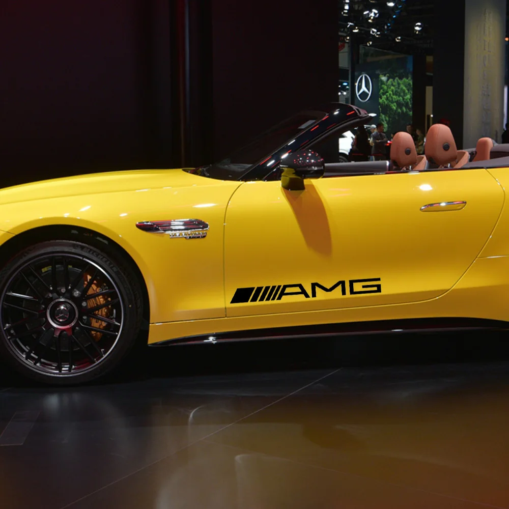 Стикеры на двери автомобиля KK декоративные аксессуары для MERCEDES BENZ AMG ML GL SL A Class W211