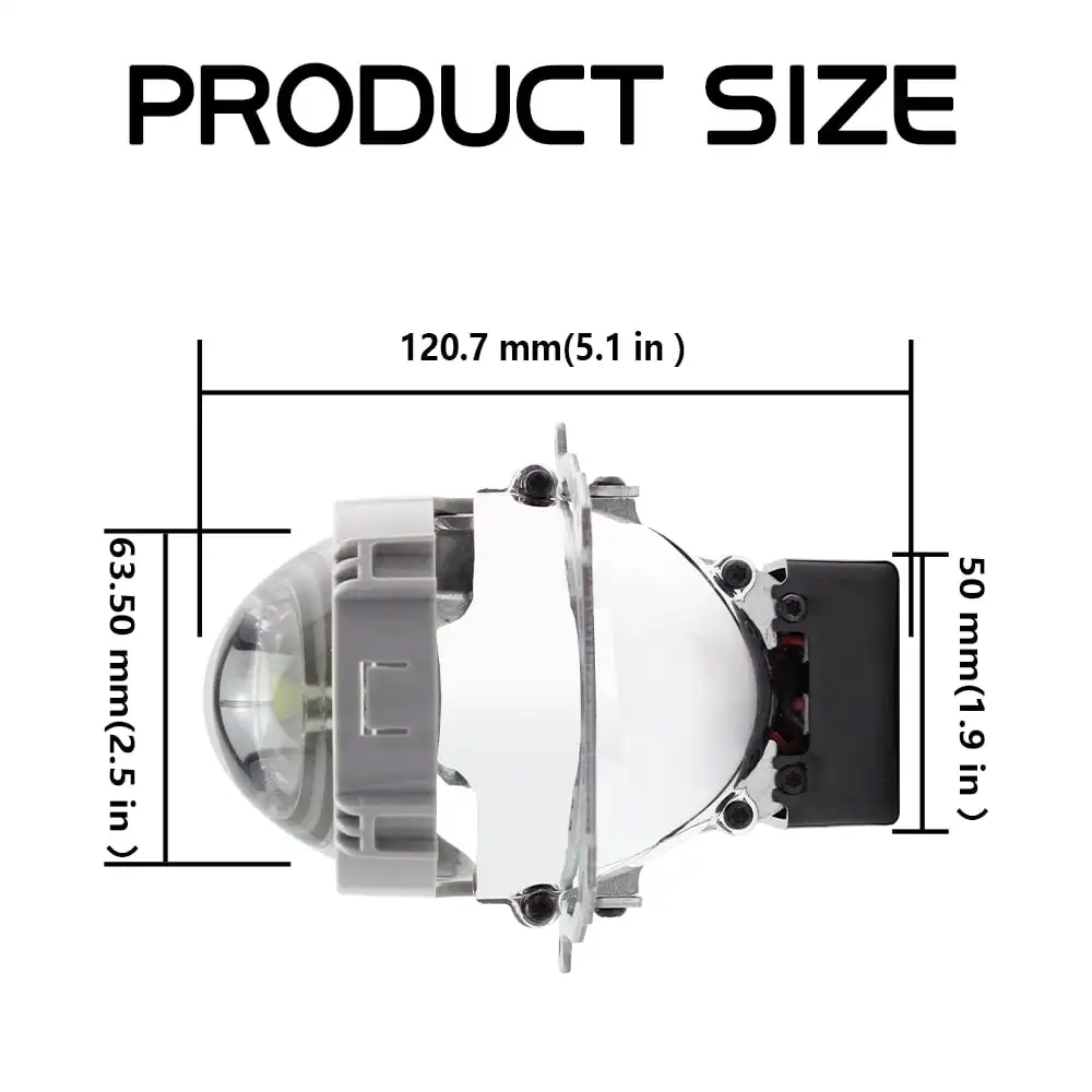 Линзы для проектора SHUOKE Mini Bi-LED светильник светодиодные чипы 2 5 дюйма 12 В 6000 К 50000