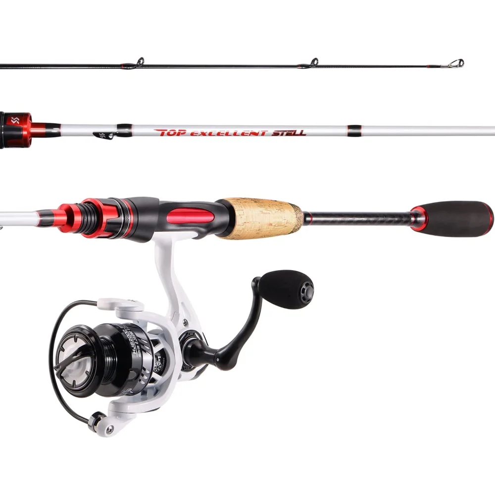 

Sougayilang Fishing Rod and Reel Combo, Baitcasting Combo, 6ft Medium Heavy Rod, 30-Ton Carbon Blank Rods, Cork and EVA Handle