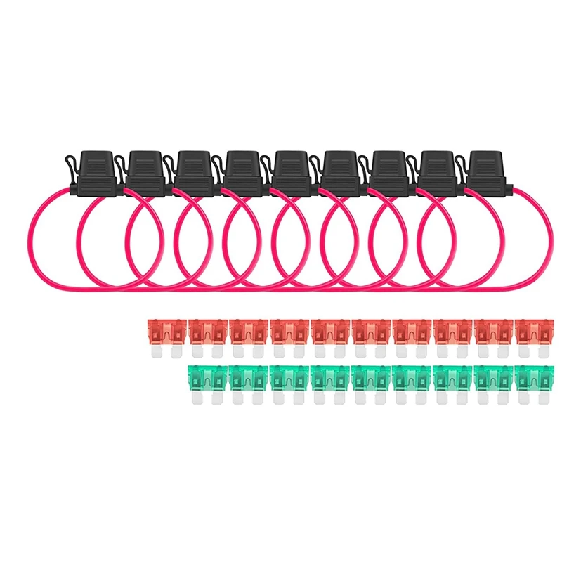 Встроенный держатель предохранителя 12 В калибр с ATO/ATC 30 А 40 линейный