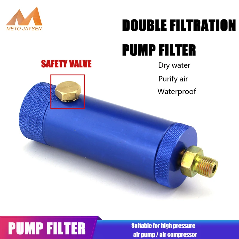 PCP Paintball Hand Pump Filter 300bar 4500psi M10x1 Thread with Filtering Cotton Elements Purify Air Water-Oil Separator