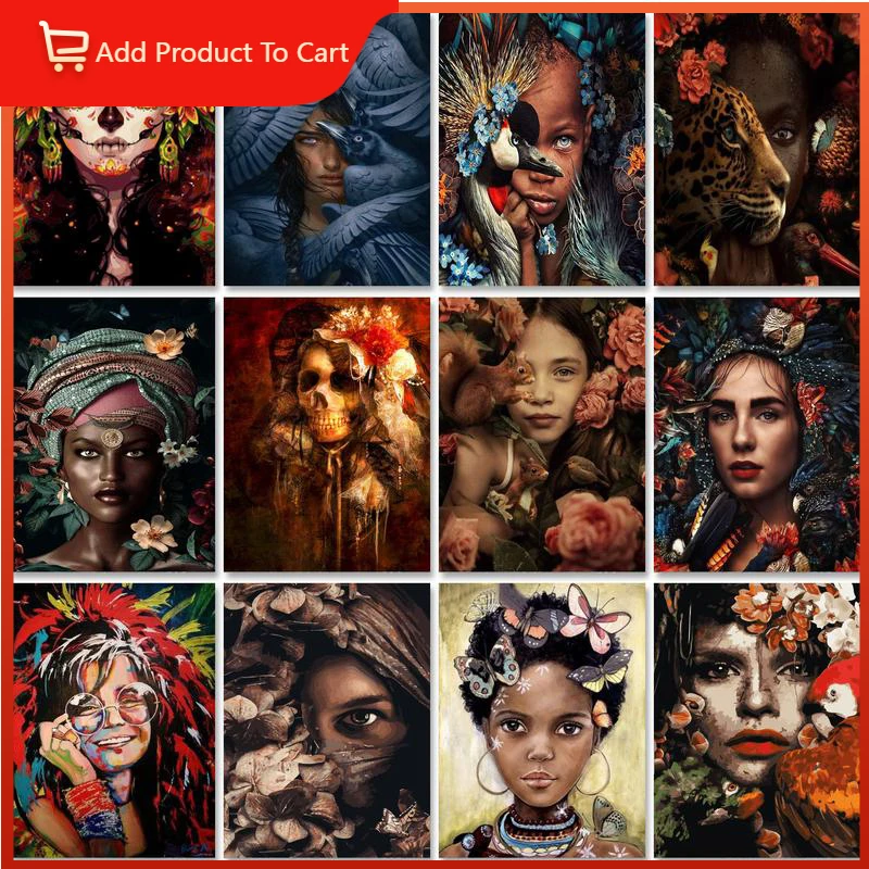 

Oil Painting By Numbers Women 60x75cm Paint By Numbers On Canvas Figure Watercolor By Numbers Home Decor