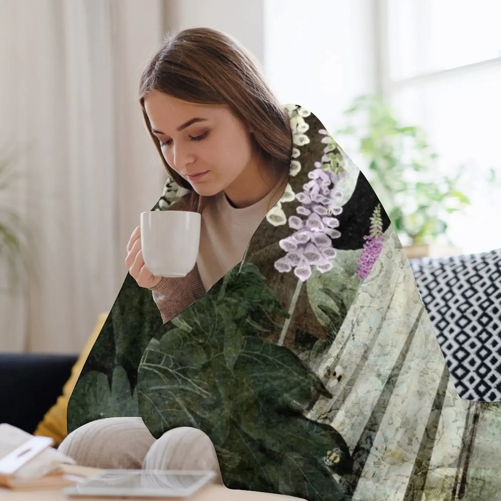 Одеяло Foxglove Ghosts идеи подарков на День святого Валентина для младенцев одеяла