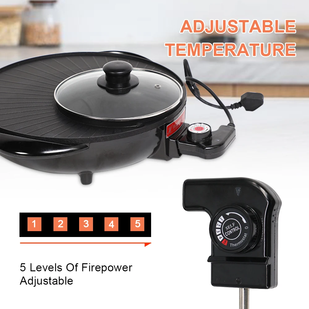 Портативный гриль-барбекю мини-электрический гриль-раклет с антипригарным