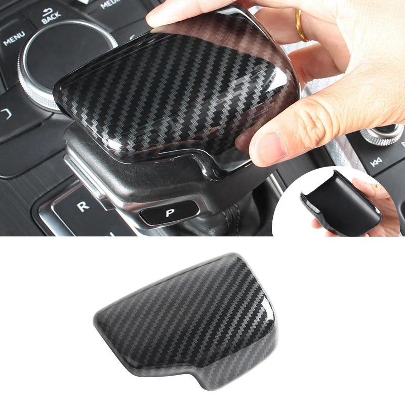 

Для A4 B9 / A5 2017 2018 Для Q7 2016 2017 2018 only LHD Текстура углерода внутренняя ручка переключения передач, накладка на голову