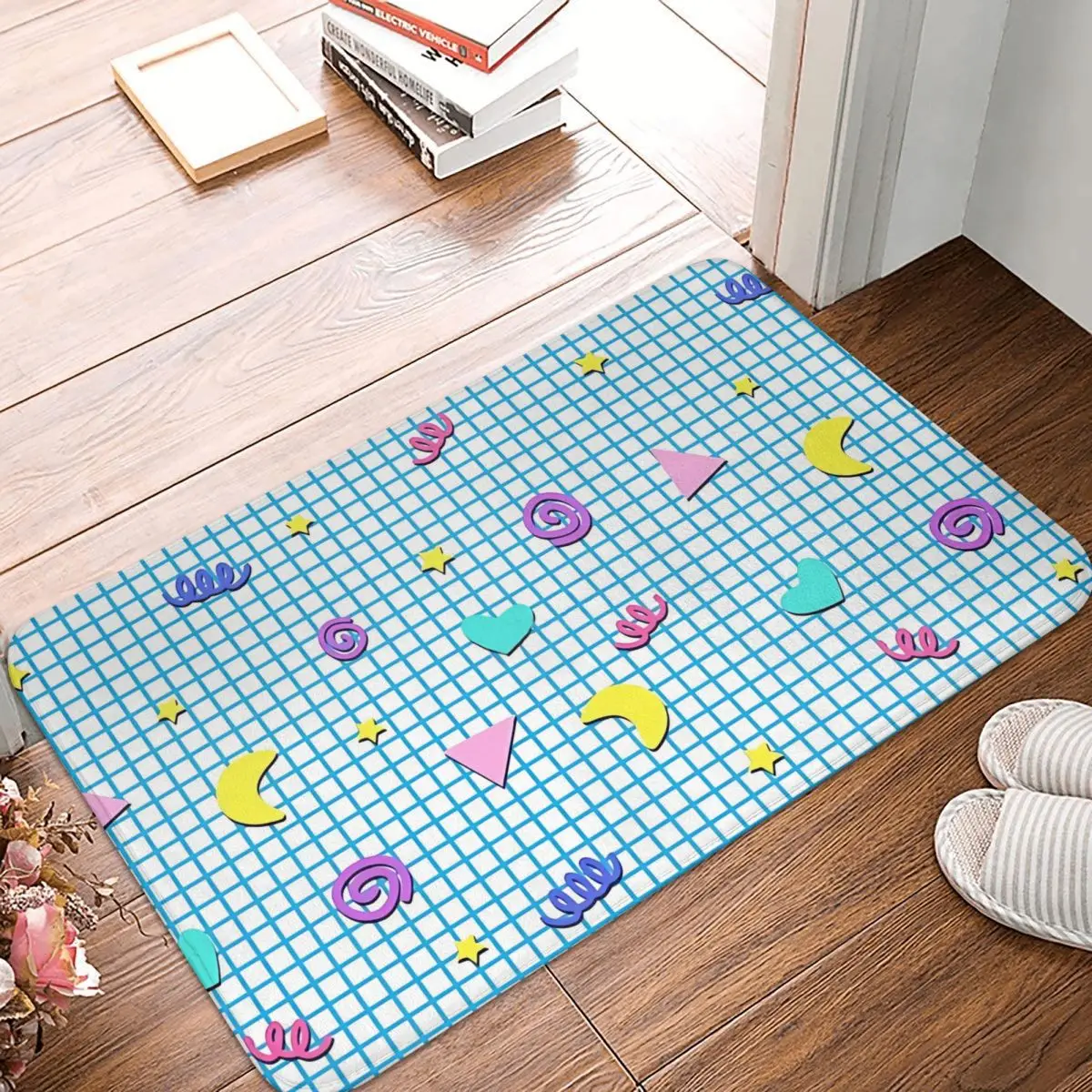 

Pastel Charm Party Non-Slip Carpet Doormat Living Room Kitchen Mat Entrance Door Decoration Rug