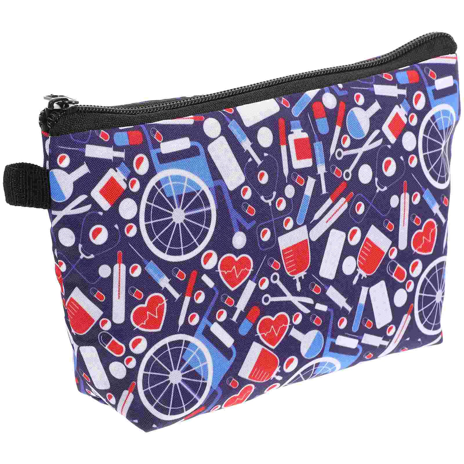 

Bag Toiletry Travel Makeupbags Skincarezipperorganizer Handle Handheld Storage Holder Portablepouch Train Carry