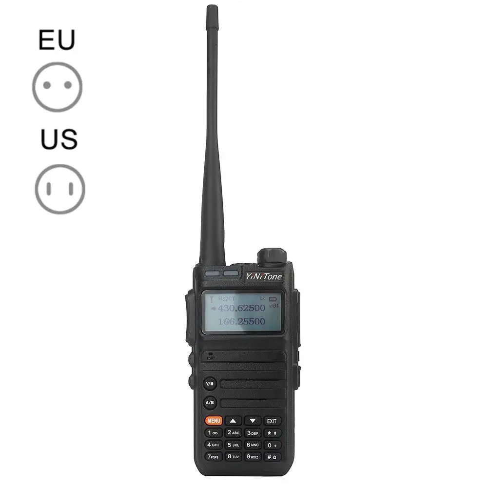 

Radio Stations Long Range Walkie-talkies Profesional YiNiTone HT-UV1 Dual-segment 136-174/400-520MHz 5W High Power