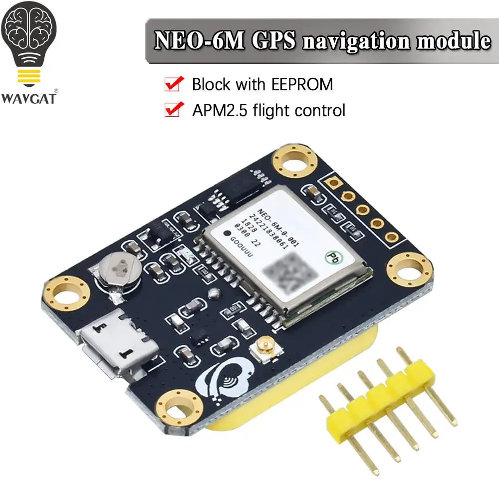 GPS-модуль WAVGAT NEO-6M 7N APM2.5, управление полетом с EEPROM навигацией, спутниковым позиционированием