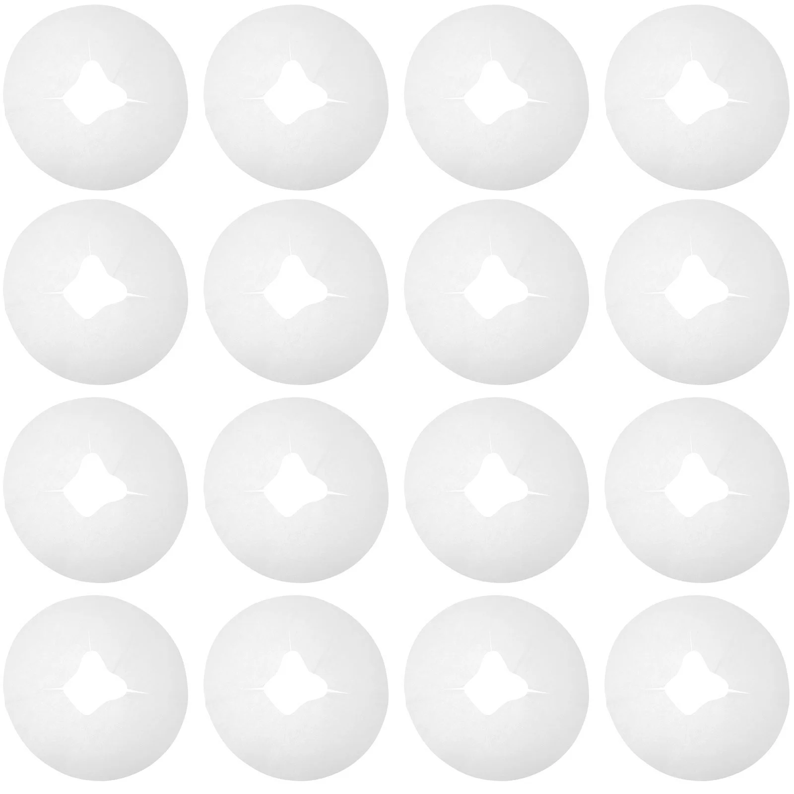 

100 Pcs Body Pillow Cover White Hijab Face Pad Disposable Massage Pads Non-woven Fabric