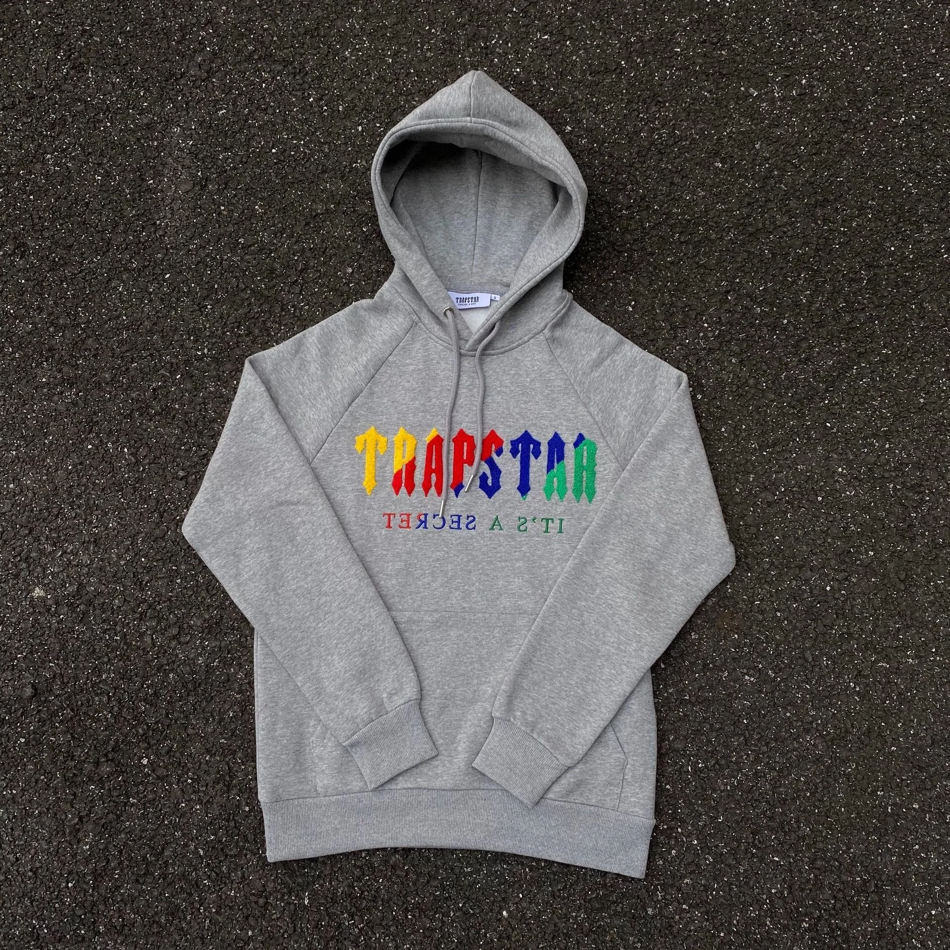 

London Trapstar Towel Embroidered Hoodies High Quality Oversized Letter Gradient Fleece Casual Sweatshirt Tops Men Tracksuits