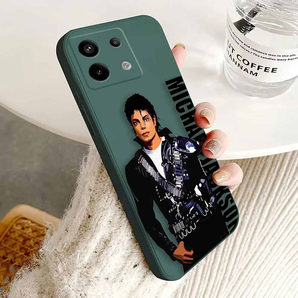 Фото Чехол для телефона Singer M-Michael J-Jackson на заказ для Xiaomi Redmi Note 14 13 12 12S 11 11T 11S 10 10T 10S 10X 9 8 7 PLUS №2