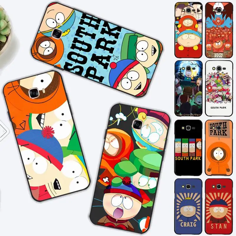 

S-South Cartoon P-Parks Phone Case For Samsung J 7 plus 7core J7 neo J6 plus prime J6 J4 J5 Mobile Cover