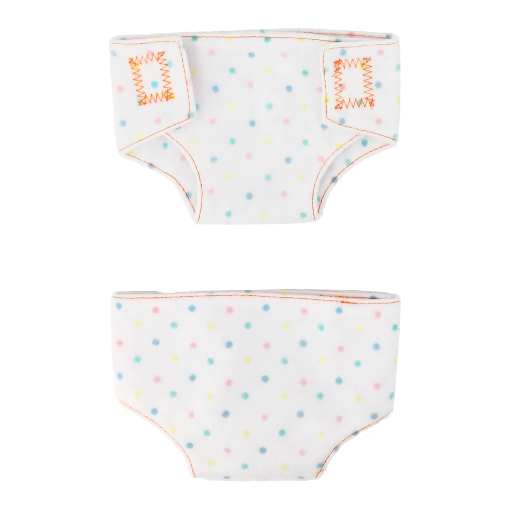 

Underwear Handmade Cloth Diapers Lovely Briefs Reusable Toy Accessory One Size Washable Soft Kids Gift For 18 Inch Doll