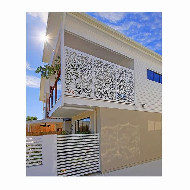 

Customized Laser Cut Aluminum Partition Decorative Wall Divider Panels Powder Coated Aluminum Railing Dividers For Balconies
