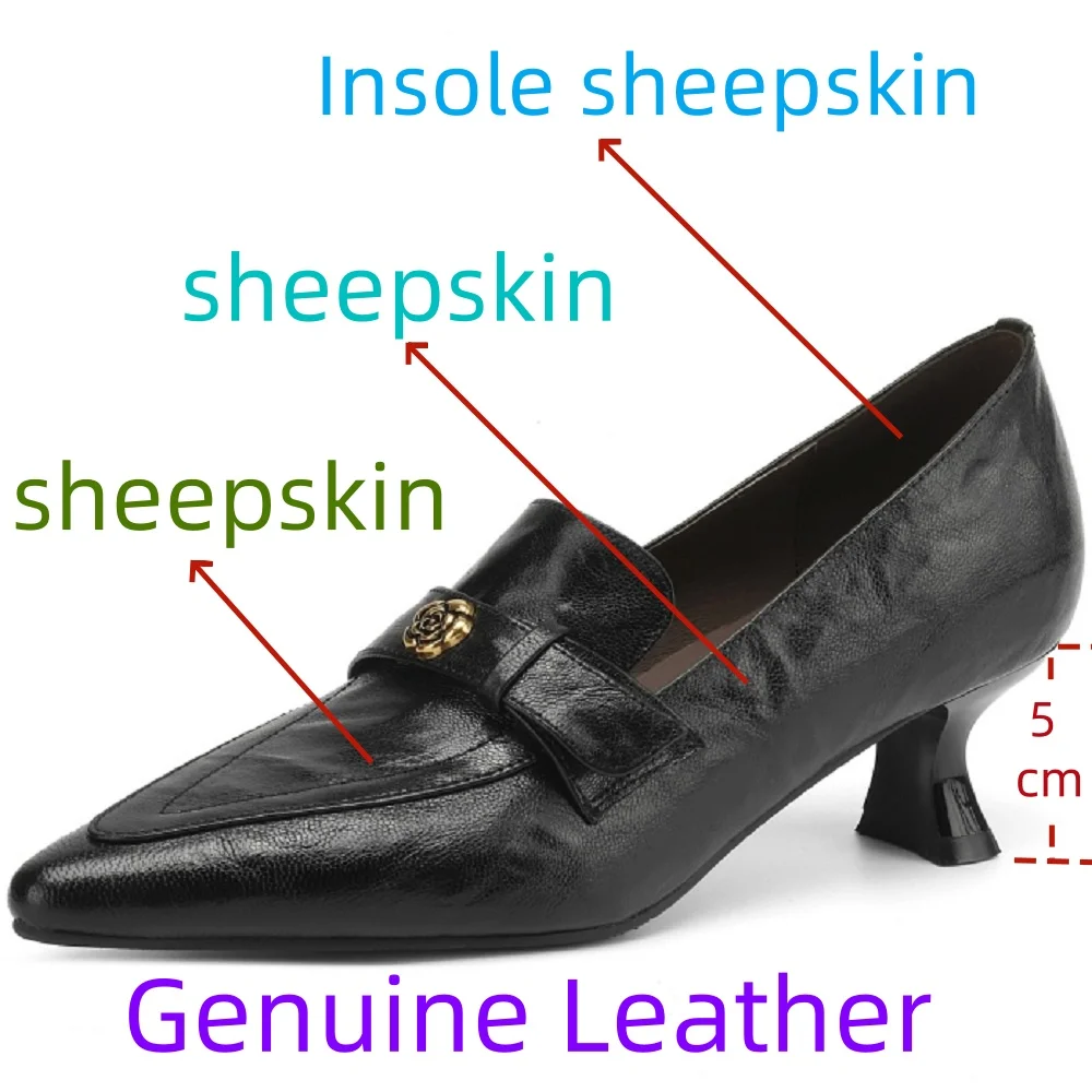 [Jochebed hu】женские дизайнерские туфли ручной работы из натуральной кожи на среднем