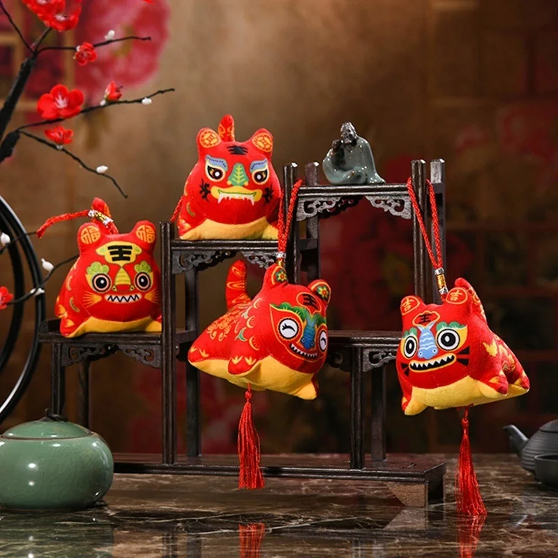 

Кукла-Тигр Весенний фестиваль подвесные куклы 2022 китайский год высокого качества Ormaments, зимняя Олимпийская кукла, год кукла-Тигр,