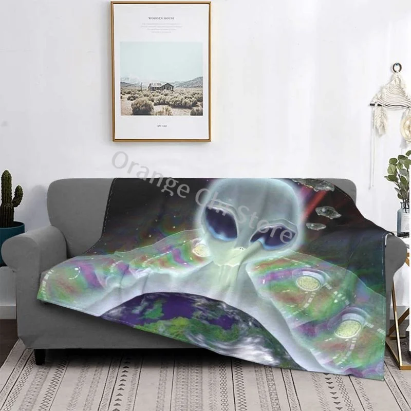 

Alien Versatile Flannel Awesome Warm Blanket For Home All Seasons