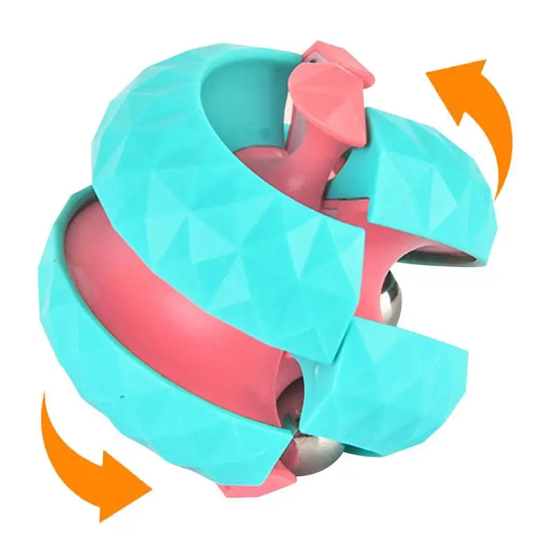 

Rotating Marble Track Magical Bead Fingertip Decompression Cube Spinner Relieve Stress Pinball Relax Deform Toys For Children
