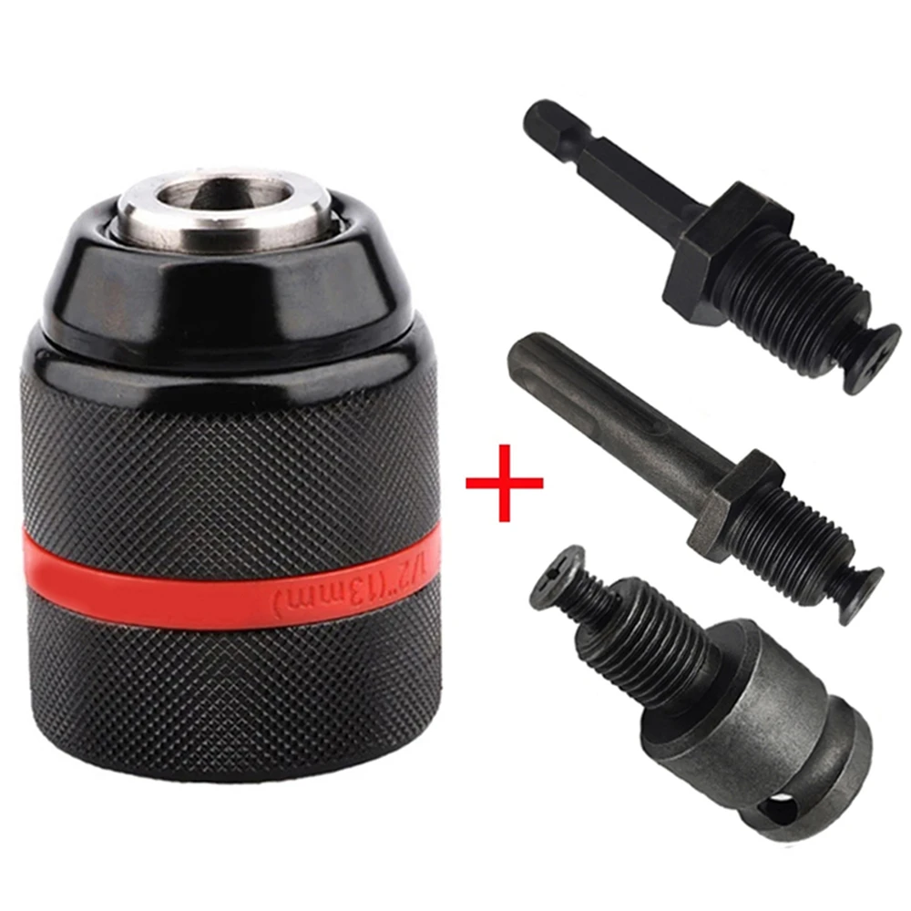 

Быстрозажимной патрон для дрели 2-13 мм, 3-кулачковый, самозажимной, с храповым механизмом, 1/2-20UNF