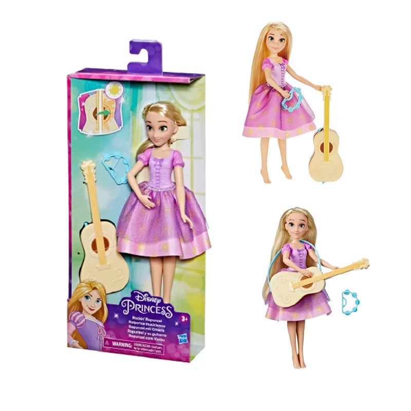 Hasbro Disney Princess Doll Adventure Series Rapunzel Joints Movable Figure with Color Changing Guitar Toys Girl Birthday Gifts images - 6