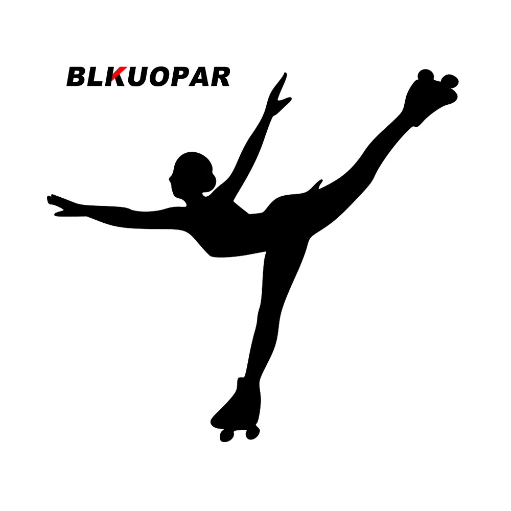 

BLKUOPAR Roller Skater Girl Car Sticker Scratch-Proof Personality Car Door Protector Waterproof Sunscreen Creative Decoration