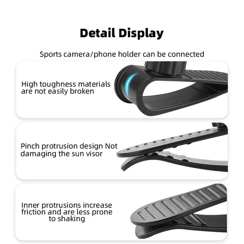 Крепление для солнцезащитного козырька BRDRC для Insta360 X5/Ace Pro/GoPro