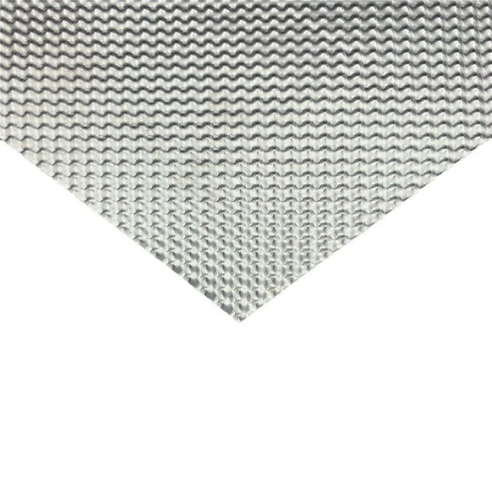 

Easily Flexes Entering The Cabin Heat Shield Heat Shield 300mm X 500mm Aluminum Embossed Exhausts Electrical Silver