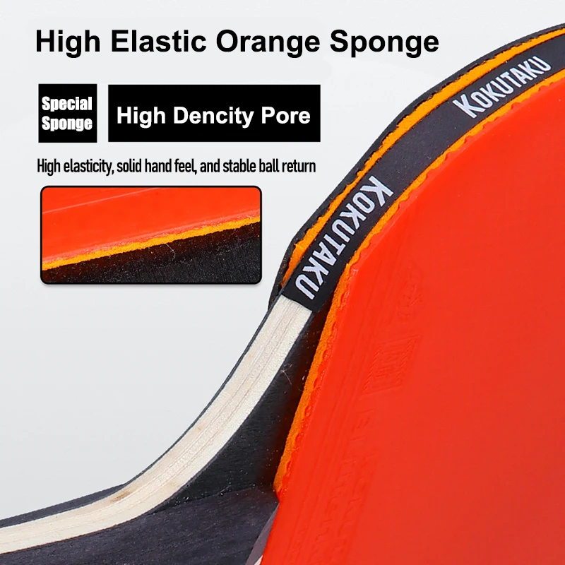 Ракетка для настольного тенниса KOKUTAKU серии X 3/4/5/6 звезды 7-слойное лезвие из