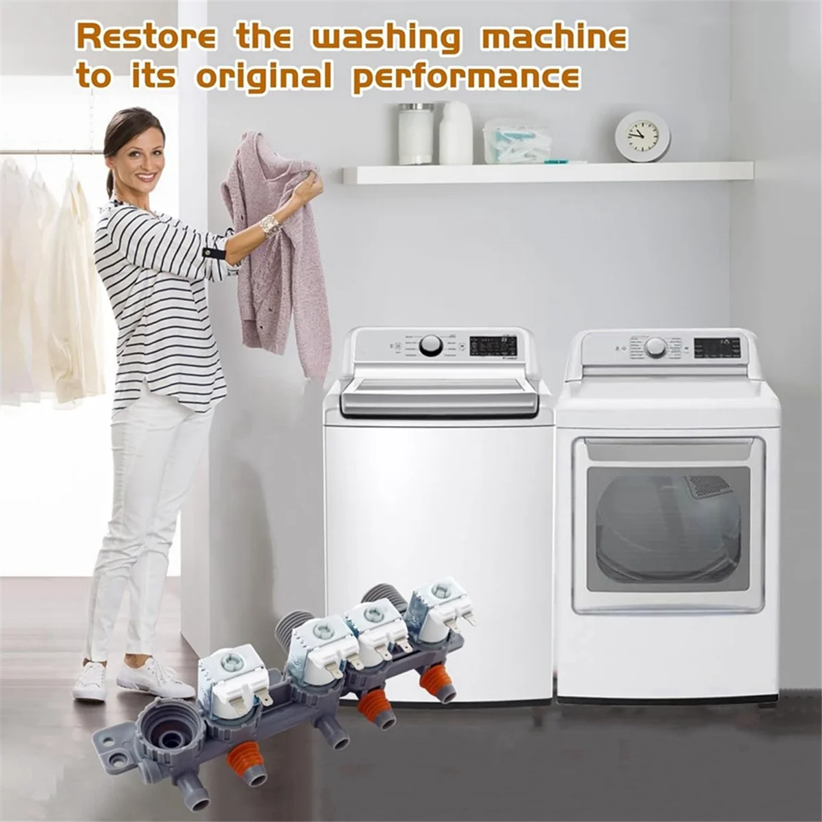 AJU 75152602 Впускной клапан стиральной машины для LG WT7405CW WT7305CV WT7305CW WT7150CW WT7250CW WT7880HWA