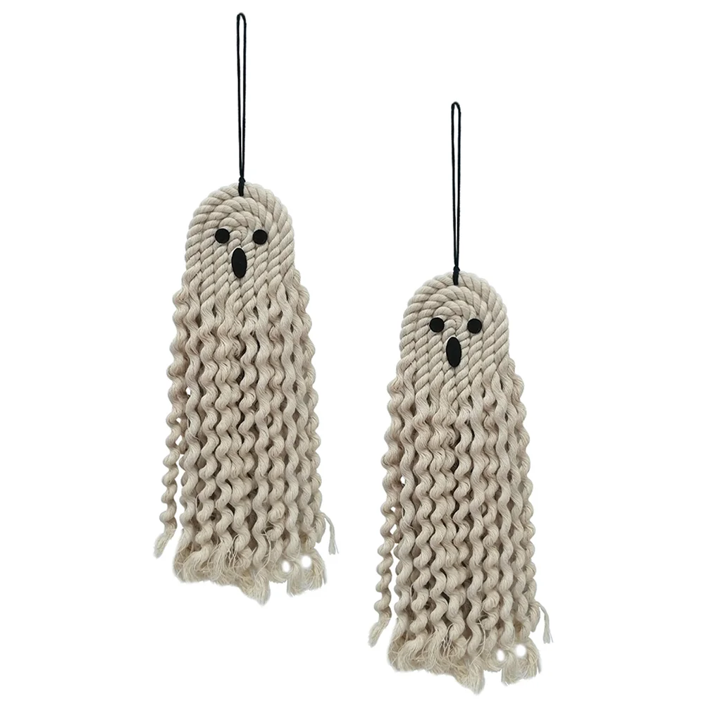 

2pcs Ghost Hanging Decor Haunted House Ghost Decor Halloween Decorative Prop