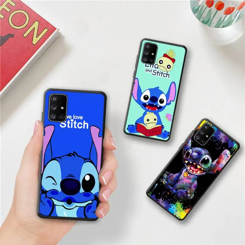 

Bandai Funny disney stitch Phone Case For Samsung Galaxy A52 A21S A02S A12 A31 A81 A10 A30 A32 A50 A80 A71 A51 5G