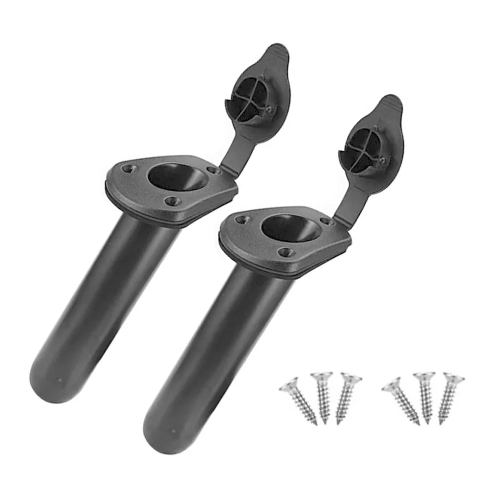 

2pcs Tilt Recessed Fishing Seat Yachting Sailing Boat Kayak Stand Fishing Rod Socket Inclined Embedded Fishing Seat 23.0x5.0CM