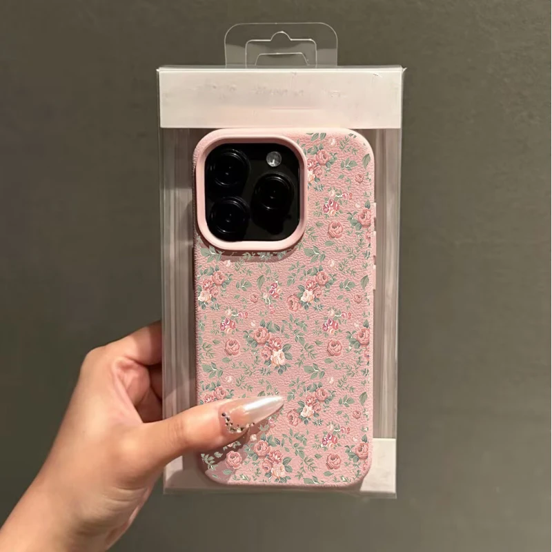 Фото Small Flower Lichee Pattern Phone Case For Samsung Galaxy Note 10 20 Ultra S20 Plus M56 M55 M15 F06 A04E A73 Shockproof Cover №3
