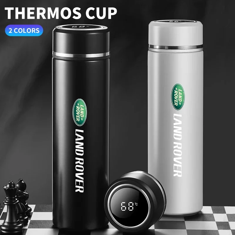 Автомобильный логотип умный дисплей температуры чашка для воды из нержавеющей