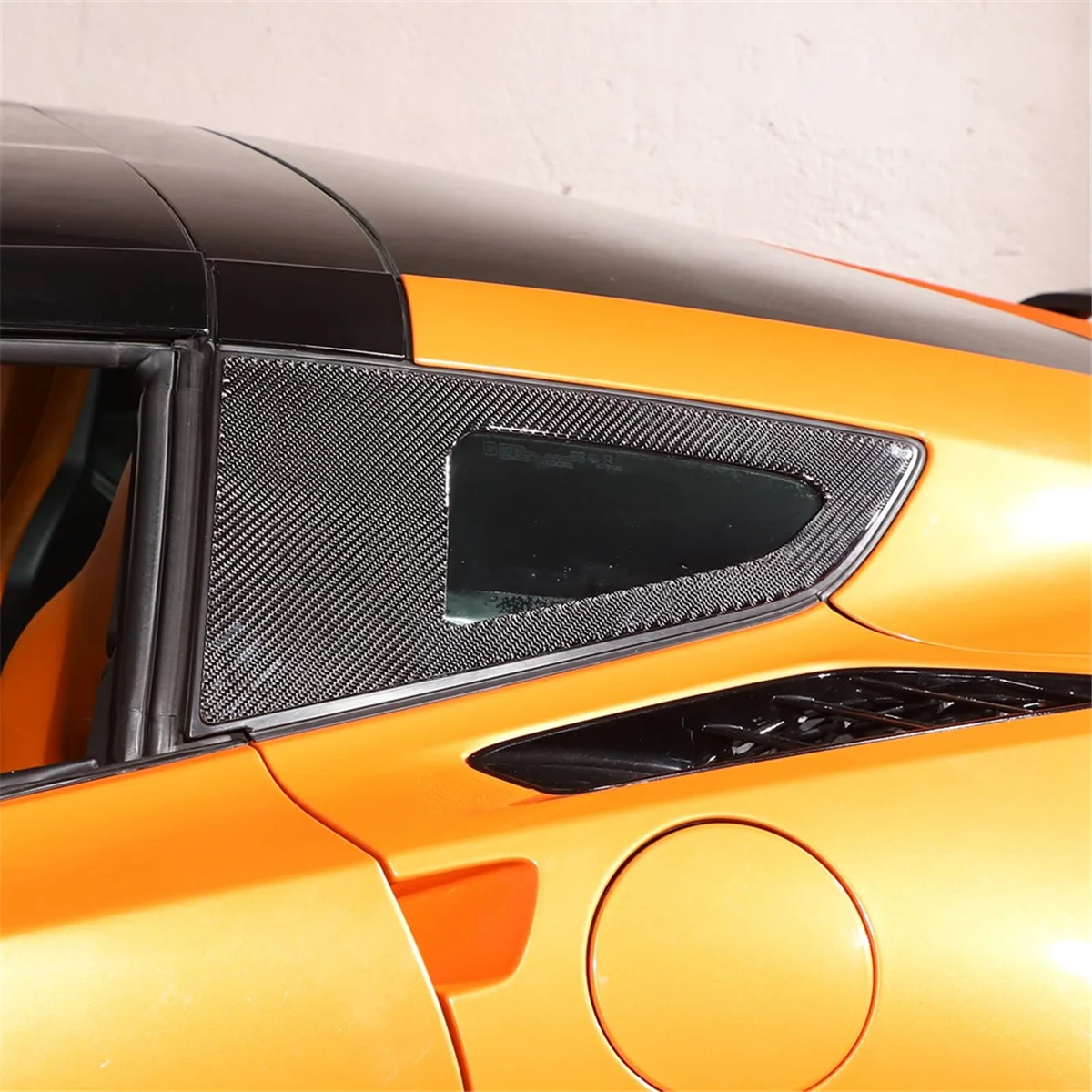 Для Corvette C7 2014-2019 мягкая углеродная волоконная Автомобильная задняя боковая