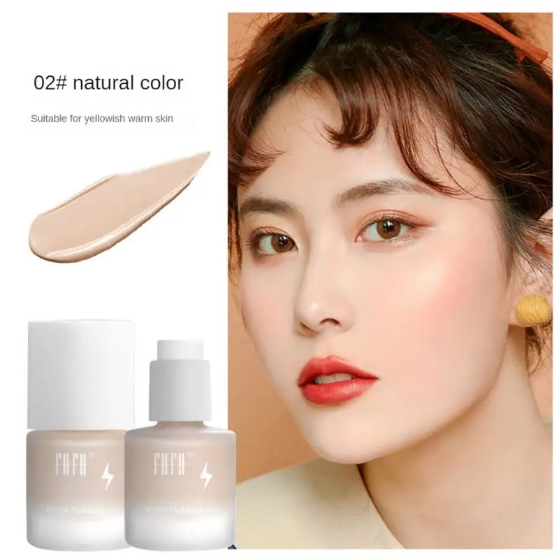 

1pc Matte Liquid Foundation Face Base Makeup Waterproof Concealer Brightens Skin Color Foundation Cream Cosmetic Maquiagem