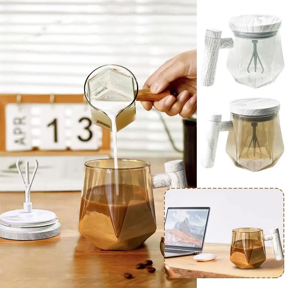 

Self Stirring Coffee Mug 400ml Electric Mixing Cup for Travel Home Office Electric Stainless Steel Self Mixing Coffee Tumbler
