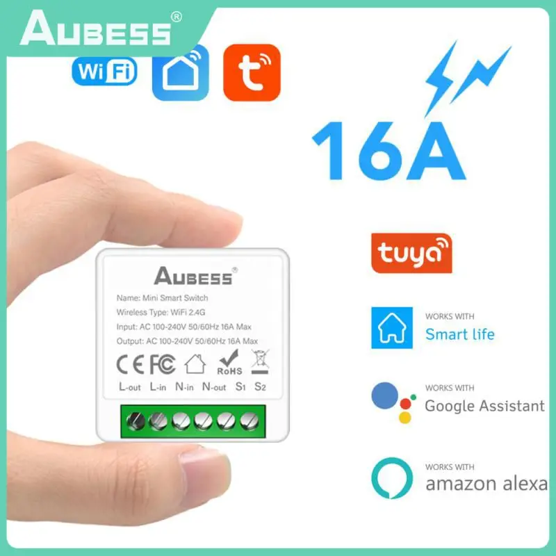 

16A Tuya Smart WiFi Switch 2-way Control Switch Mini Smart Breaker Smart Life Control Support Alexa Google Home Yandex Alice