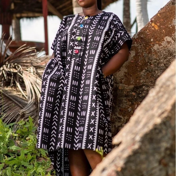 

Женское короткое асимметричное платье с круглым вырезом, черное свободное Повседневное платье оверсайз с цифровым принтом, лето 2023