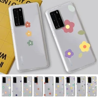 toplbpcs floral flower phone case for samsung s20 ultra s30 for redmi 8 for xiaomi note10 for huawei y6 y5 cover