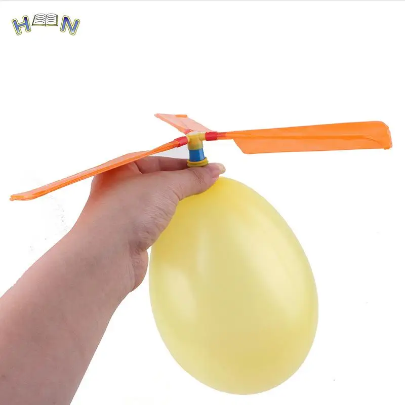 

1pc Fun Physics Experiment Homemade Balloon Helicopter DIY Material Home School Educational Kit Child Gift