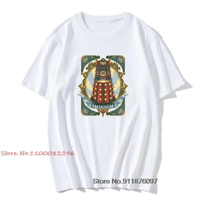 Футболка Dalek newNew Dr Who из хлопчатобумажной ткани для мужчин крутая футболка