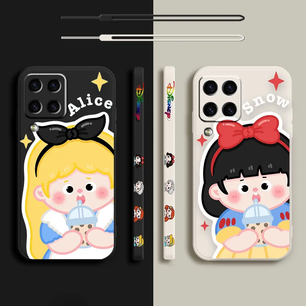 

Disney Princess Cute Snow White Cartoon Case For Samsung M62 M53 M52 M51 M33 M31 M30 M21 M20 M10 Note 20 10 9 8 Ultra Plus Cover