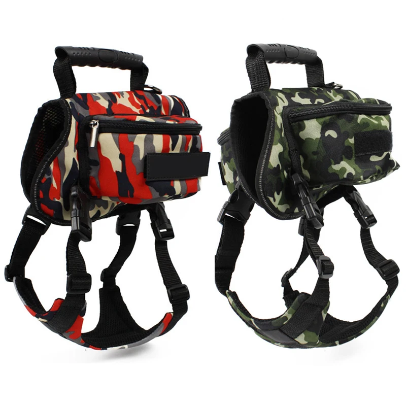 Регулируемый рюкзак для собак с ремнями средних и больших сумка-седло туризма