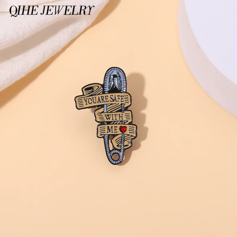 

Cartoon Paper Clip Enamel Pins Custom Brooches Lapel Badges Quotes Jewelry Gift for Kids Friend Free Shipping