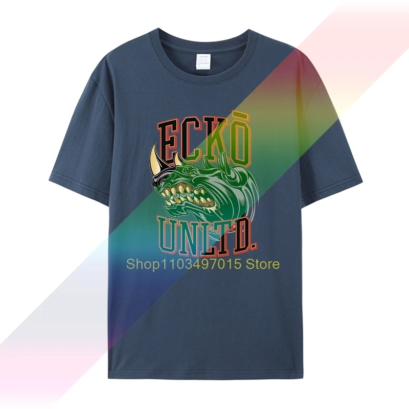 Фото Мужская футболка Ecko Unltd 80-х годов с круглым вырезом и коротким рукавом №5